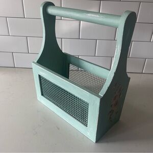 Wooden Home Accent Basket Tote